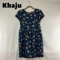 ☆W0688S☆ Khaju 花柄ひざ丈ワンピース