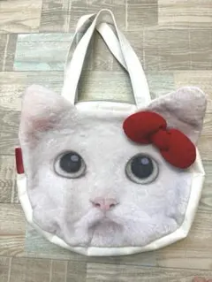 レア　希少　ハローキティ　あなごちゃん　キティ　トートバッグ　赤いリボン付き