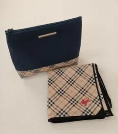 BURBERRY バーバリー ポーチ&ハンカチ(箱なし)