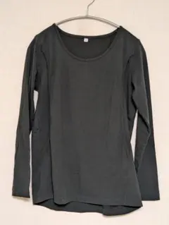 マタニティ 長袖 授乳服 ブラック Mサイズ