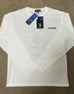 PLAYBOY 長袖Tシャツ ホワイト Mサイズ