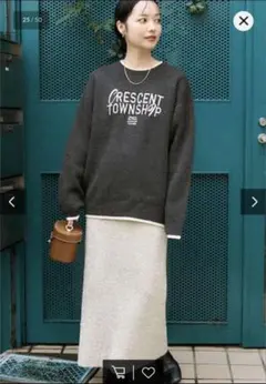 フリークスストア ラメフェザースカート ニットスカート 新品タグ付き