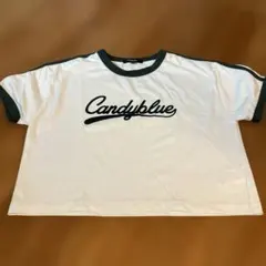 しまむら　ライン半袖Tシャツ 160cm 白のサムネイル