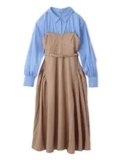 LILY BROWN ビスチェドッキングワンピース