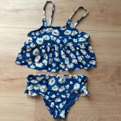 GAP　ギャップ　花柄 ネイビー セパレート水着 110cm5歳　ベビーギャップ