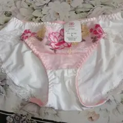 ホワイト花柄刺繍 Lサイズ ショーツ新品