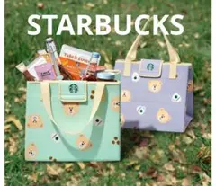 韓国 スターバックス ベアリスタ 2WAY 保冷バック レジャーシート ミント