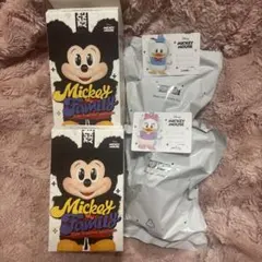 Mickey Family ぬいぐるみキーホルダー　ドナルド　デイジー