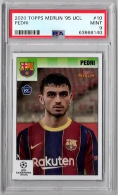 RC ルーキーカード PEDRI ぺドリ TOPPS リフラクター Pedri 2023-24 Topps Finest UEFA Club Competitions Sky Blue