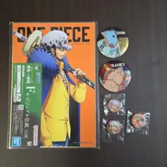 ワンピース⭐一番くじビジュアル色紙＋缶バッジセット