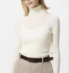 UNIQLO メリノリブタートルネックセーター Sサイズ 2点セット