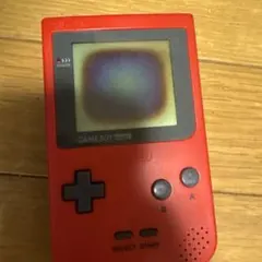 任天堂 ゲームボーイポケット 本体 レッド ソフト付きジャンク品