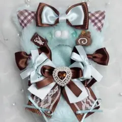 10cm ぬい服 ちびぐるみ チョコミント しっぽ付き #37