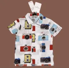 ポールスミス リアルカメラ 総柄 半袖シャツ アロハ トップス 羽織り