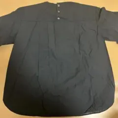 無印良品　五分袖ブラウス M-L 黒 2990円