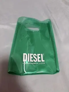 DIESEL クリアバッグ グリーン