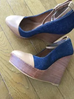 ZARAウエッジソールパンプス38