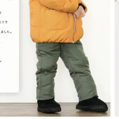 【新品未使用】スノーパンツ オリーブグリーン 95cm
