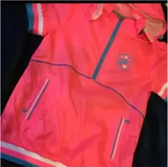 FIRA GOLF レディースフード付き 半袖ジャンバー！蛍光ピンク色 M 新品