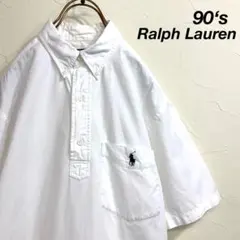 90’s POLO by Ralph Lauren ハーフボタン BDシャツ