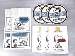PEANUTS Cafe 10周年 スヌーピー コースター　カード　計8点セットのサムネイル