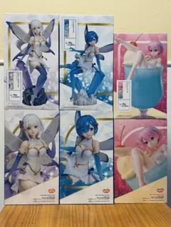 [未開封 送料込み]Re:ゼロ フィギュア 3種類6体セット
