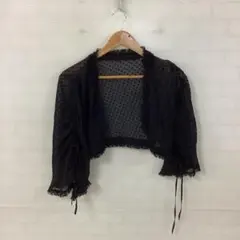 値下◎1.17M731◎グレースコンチネンタル◎ボレロ◎シースルー◎ドット柄◎黒