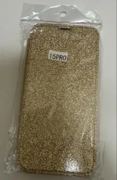 iPhone 15 Pro グリッター 手帳型ケース　キラキラ