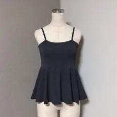 ディスコート ニット ペプラム キャミ