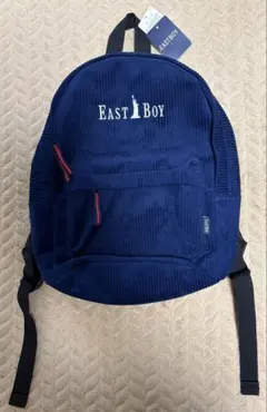 新品タグ付き EASTBOY コーデュロイ リュック ネイビーのサムネイル