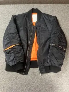 PHENOMENON MA-1ジャケット ブラック/ホワイト PHENOMENON(フェノメノン) 商品ページ - LOOP MA-1 BOMBER