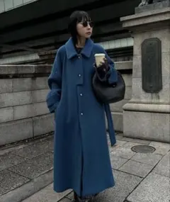2025年最新】Ameri VINTAGE カラー：ブルー系 ロングコートの人気