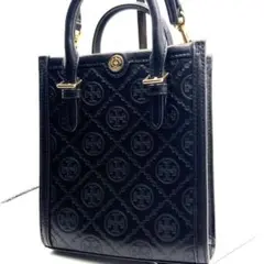 極美品✨ トリーバーチ 2WAY ミニトートバッグ モノグラム 黒 ショルダーのサムネイル