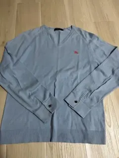 BURBERRY BLACK LABEL 長袖ニット　サイズ2 ライトブルー