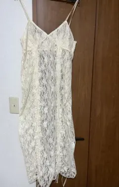 総レース キャミワンピース アイボリーFOREVER21
