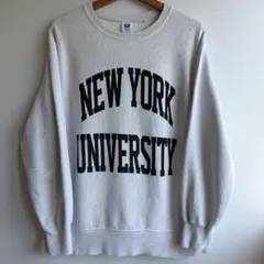 GU NEW YORK UNIVERSITY ヘビーウェイト スウェット グレー