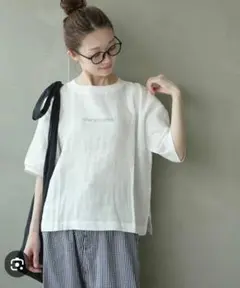 美品　mao made　(マオメイド)　リネンプルオーバー 　半袖　Tシャツ