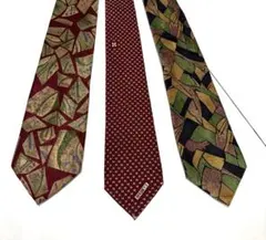 ネクタイ 3本セット 幾何学模様