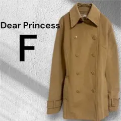 ディアプリンセス カシミヤ ウール ピーコート アウター 膝丈 フリーサイズのサムネイル