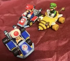 【美品】マリオカート プルバックミニカー 3体セット 任天堂