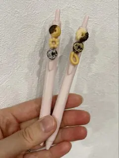 ミニチュアフード　ドーナツ　ボールペンセット