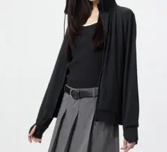 【美品】UNIQLO UNIQLO エアリズムUVカットメッシュフルジップパーカ