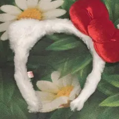 ハローキティ風リボン付きカチューシャ