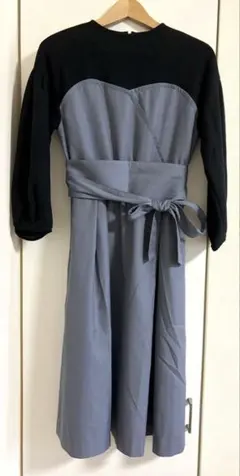 Simplicite サンプリシテ ワンピース 黒 ブラック 紫 パープル