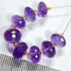 キラキラ✨綺麗なアメジスト＊大粒ボタンカットp41