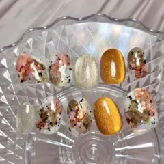 現品　オーダー　ニュアンスネイル　インクネイル　韓国　マグネットネイル　個性派