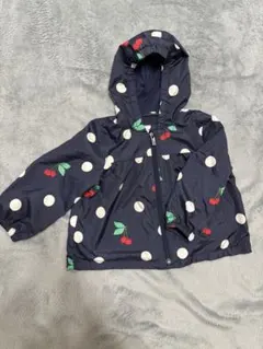 ベビーギャップ　さくらんぼ柄　シャカシャカアウター