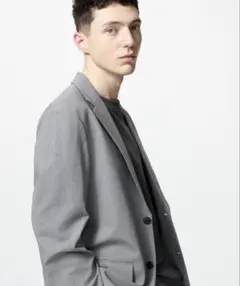 ユニクロ　UNIQLO 感動ジャケット　グレー　チドリ　4XL 完売品
