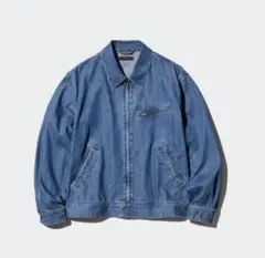 ユニクロ　ジップアップブルゾン　デニム3XL