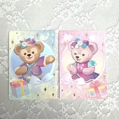 m*n様 香港ディズニーランド　20周年 コレクタブルカード　ダッフィー　シェリ